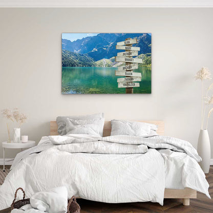 Personalised Canvas "Mountain Lake"