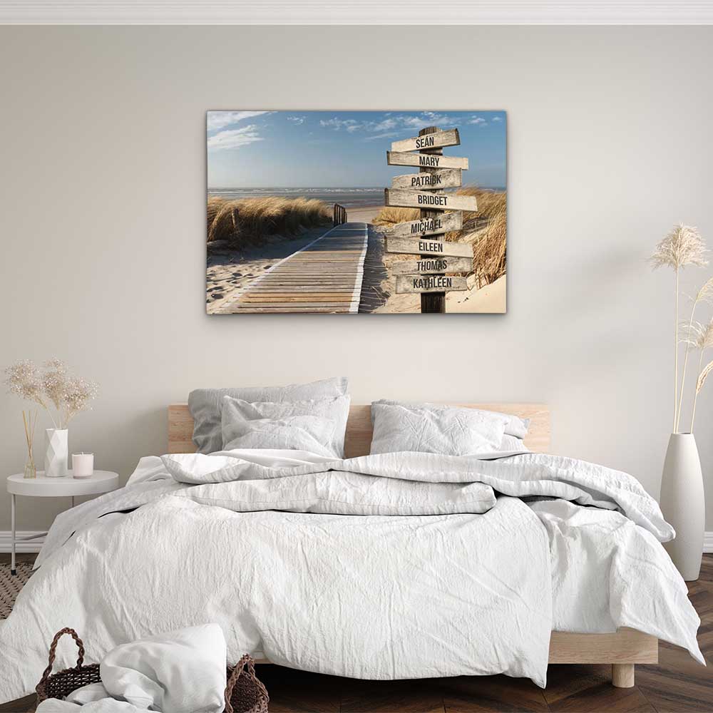 Personalised Canvas "Dune Footbridge"