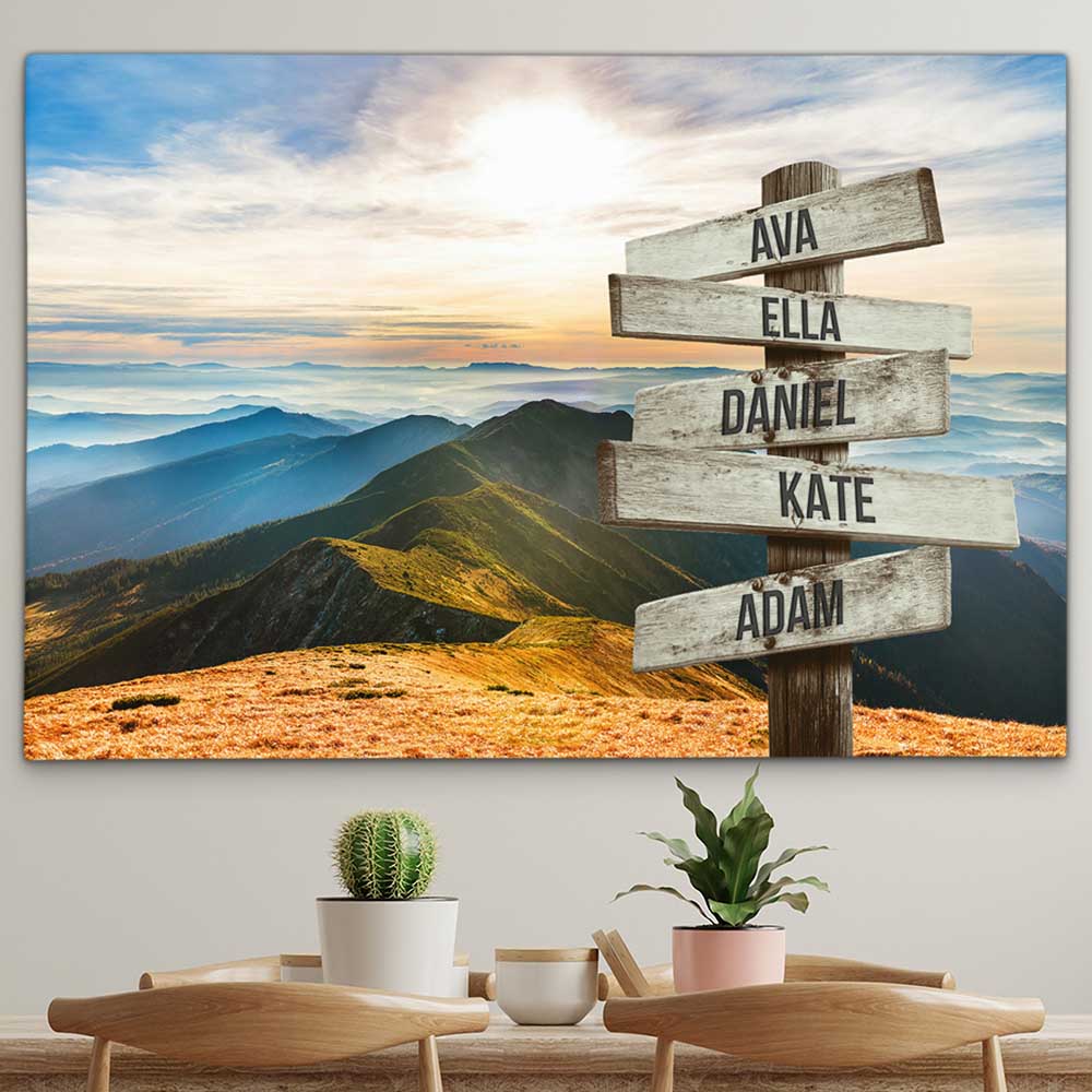 Personalised Canvas "Mountain Landscape"