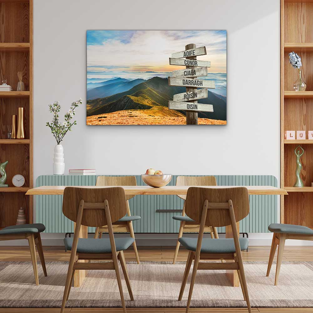 Personalised Canvas "Mountain Landscape"