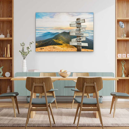 Personalised Canvas "Mountain Landscape"