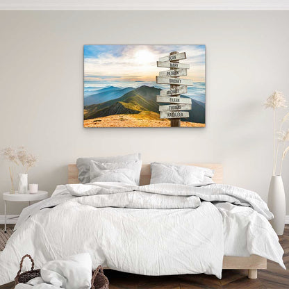 Personalised Canvas "Mountain Landscape"