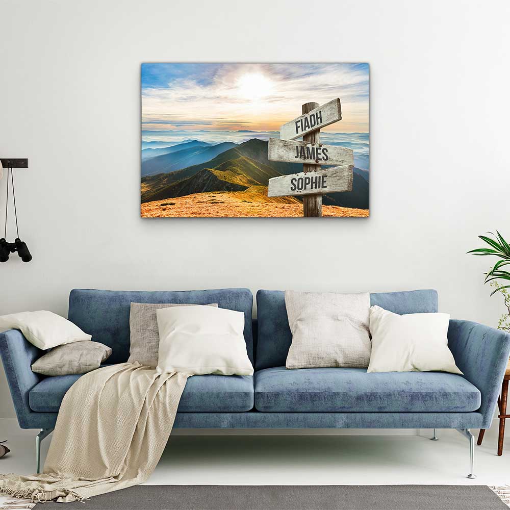 Personalised Canvas "Mountain Landscape"