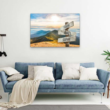 Personalised Canvas "Mountain Landscape"