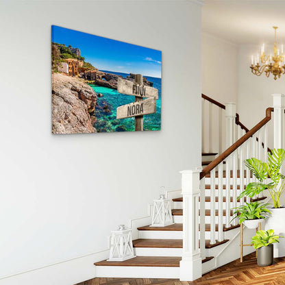 Personalised Canvas "Blue Bay"