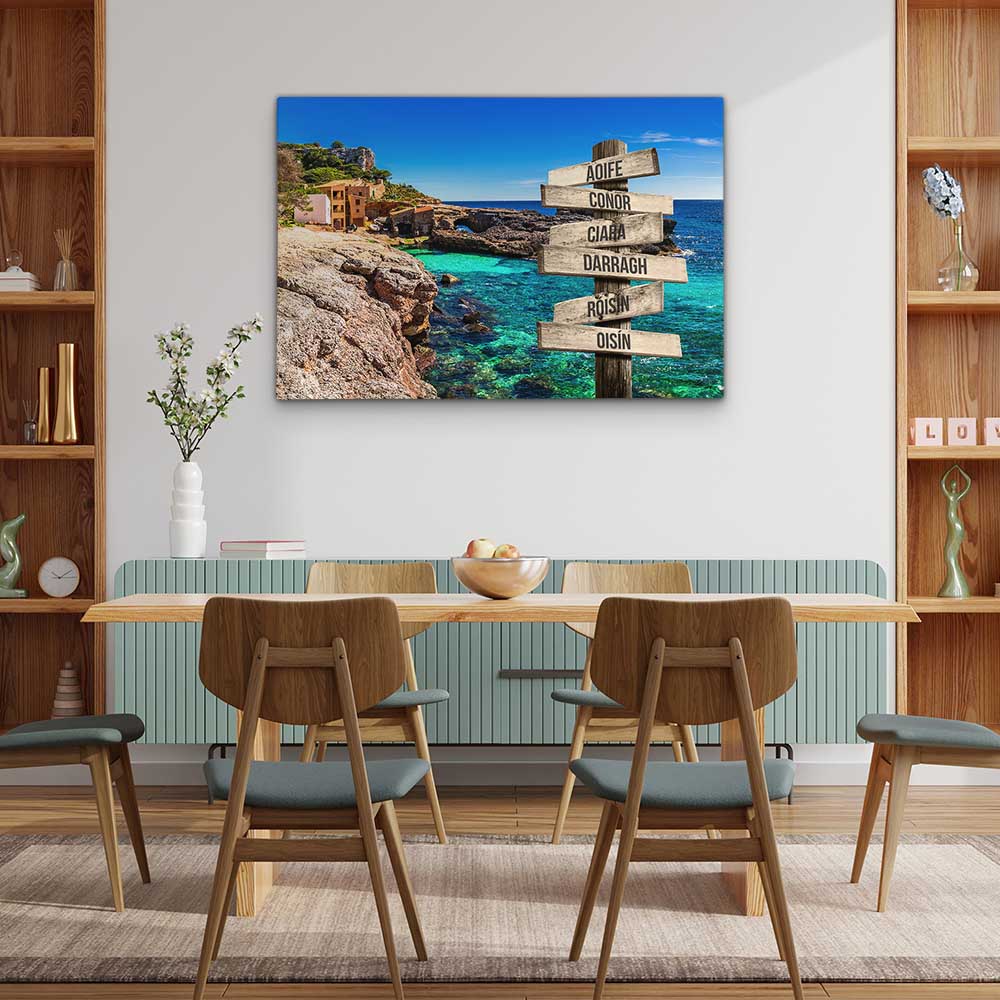 Personalised Canvas "Blue Bay"