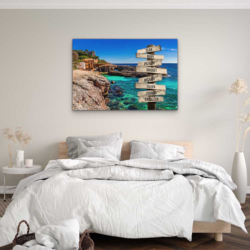 Personalised Canvas "Blue Bay"