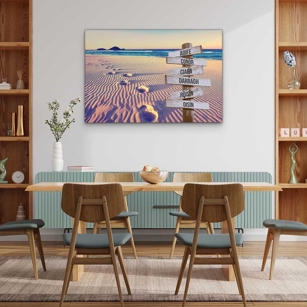 Personalised Canvas "Foot-Steps"