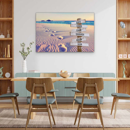 Personalised Canvas "Foot-Steps"