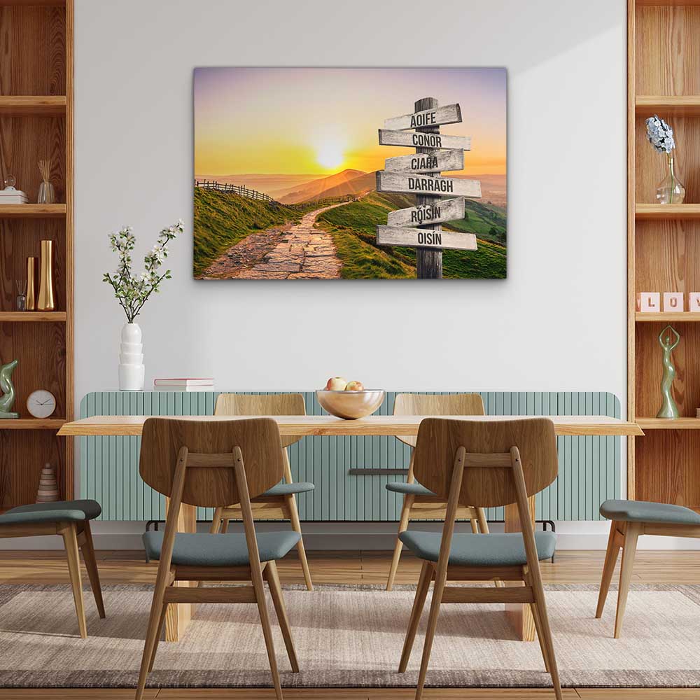 Personalised Canvas "Mountain Sun"