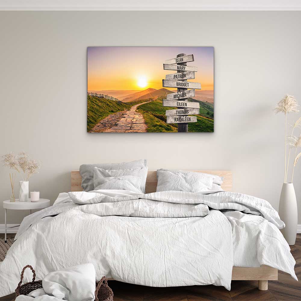 Personalised Canvas "Mountain Sun"