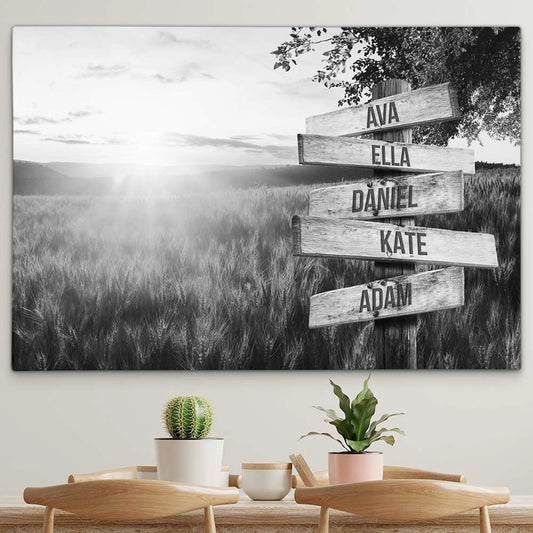 Personalised Canvas "Summer Dream B/W"