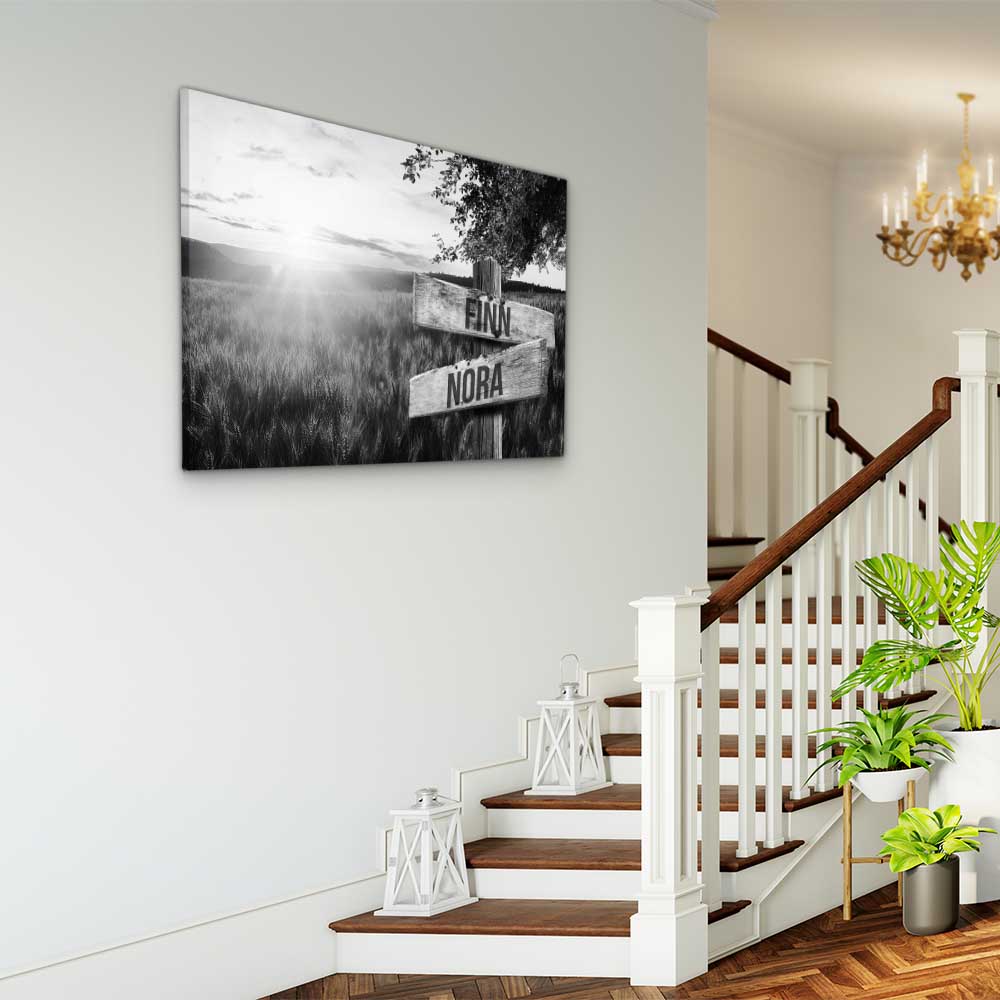 Personalised Canvas "Summer Dream B/W"