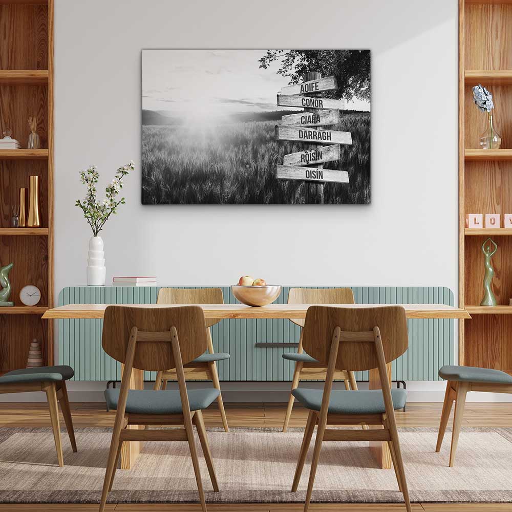 Personalised Canvas "Summer Dream B/W"