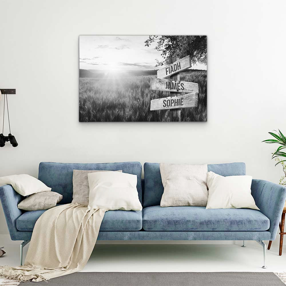 Personalised Canvas "Summer Dream B/W"