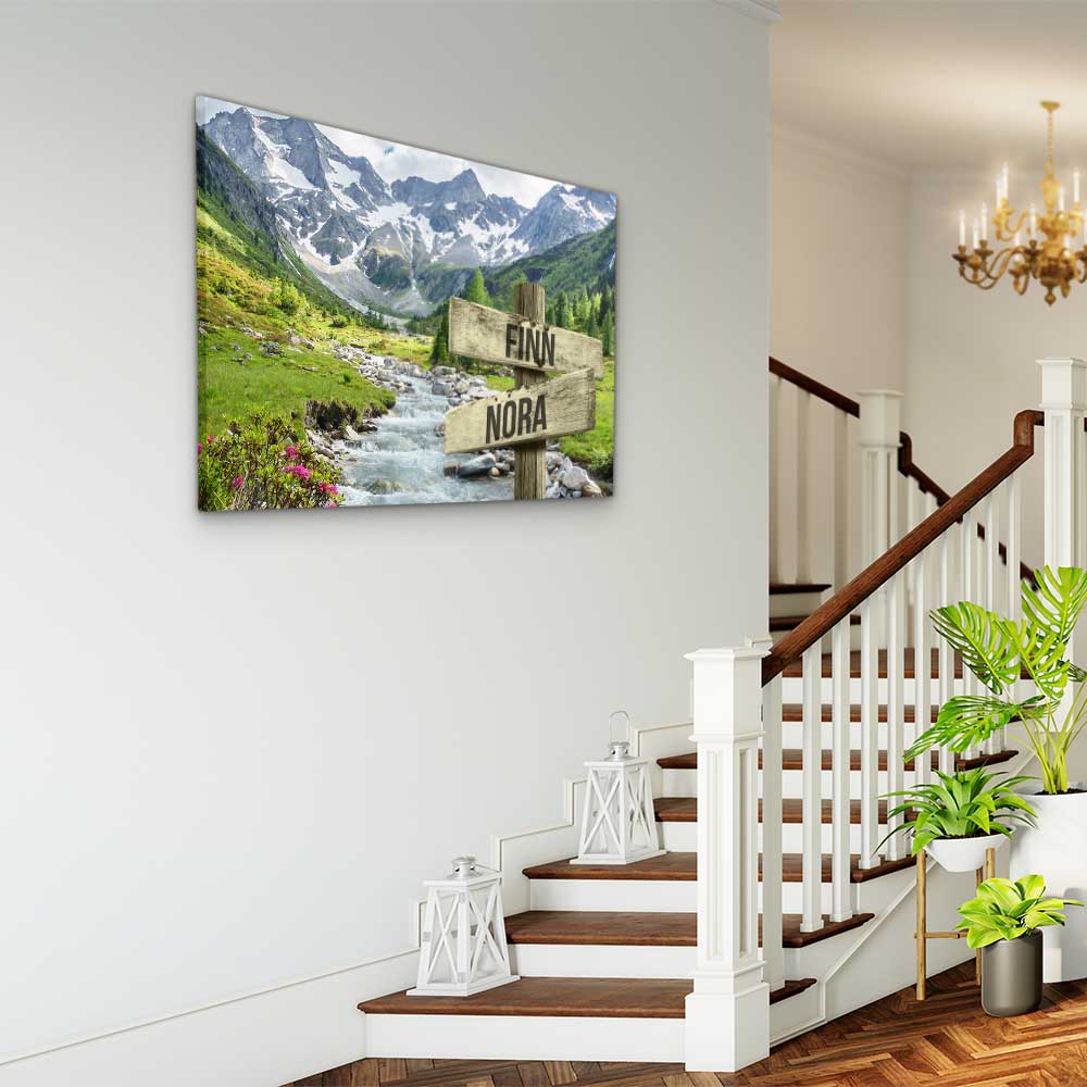 Personalised Canvas "Mountain Stream"