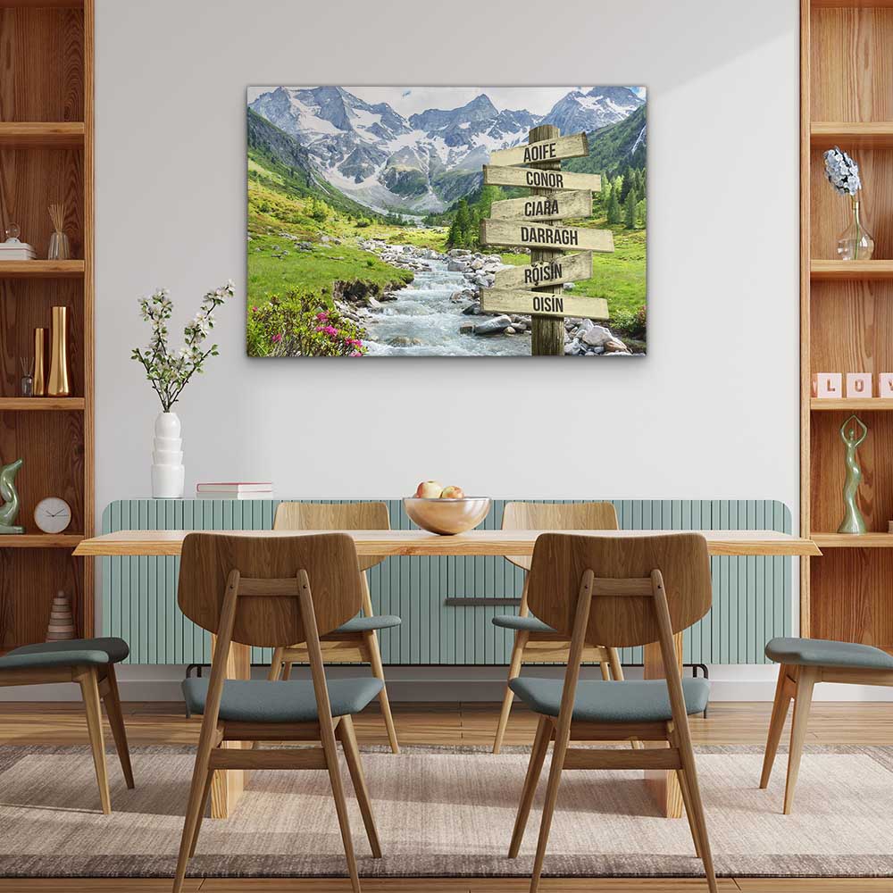 Personalised Canvas "Mountain Stream"