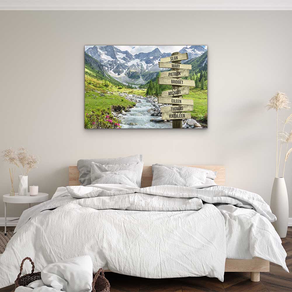 Personalised Canvas "Mountain Stream"