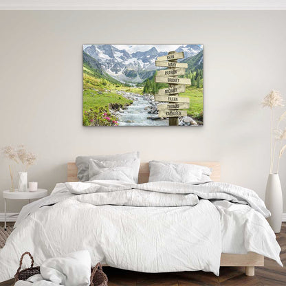 Personalised Canvas "Mountain Stream"