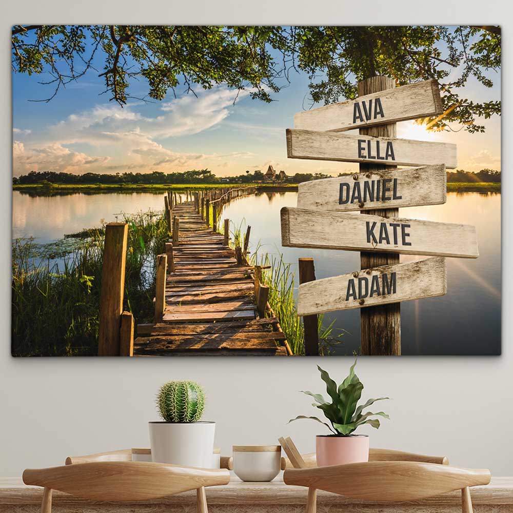 Personalised Canvas "Sun-Lake"