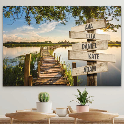 Personalised Canvas "Sun-Lake"