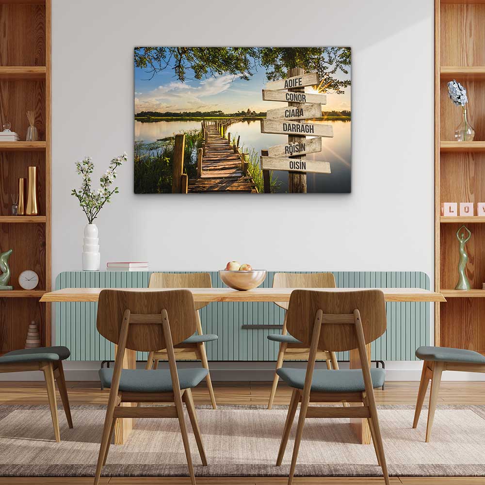 Personalised Canvas "Sun-Lake"