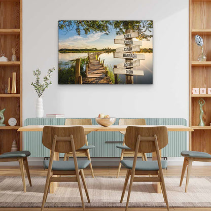 Personalised Canvas "Sun-Lake"