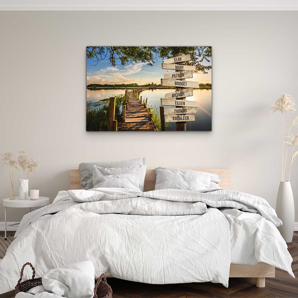 Personalised Canvas "Sun-Lake"