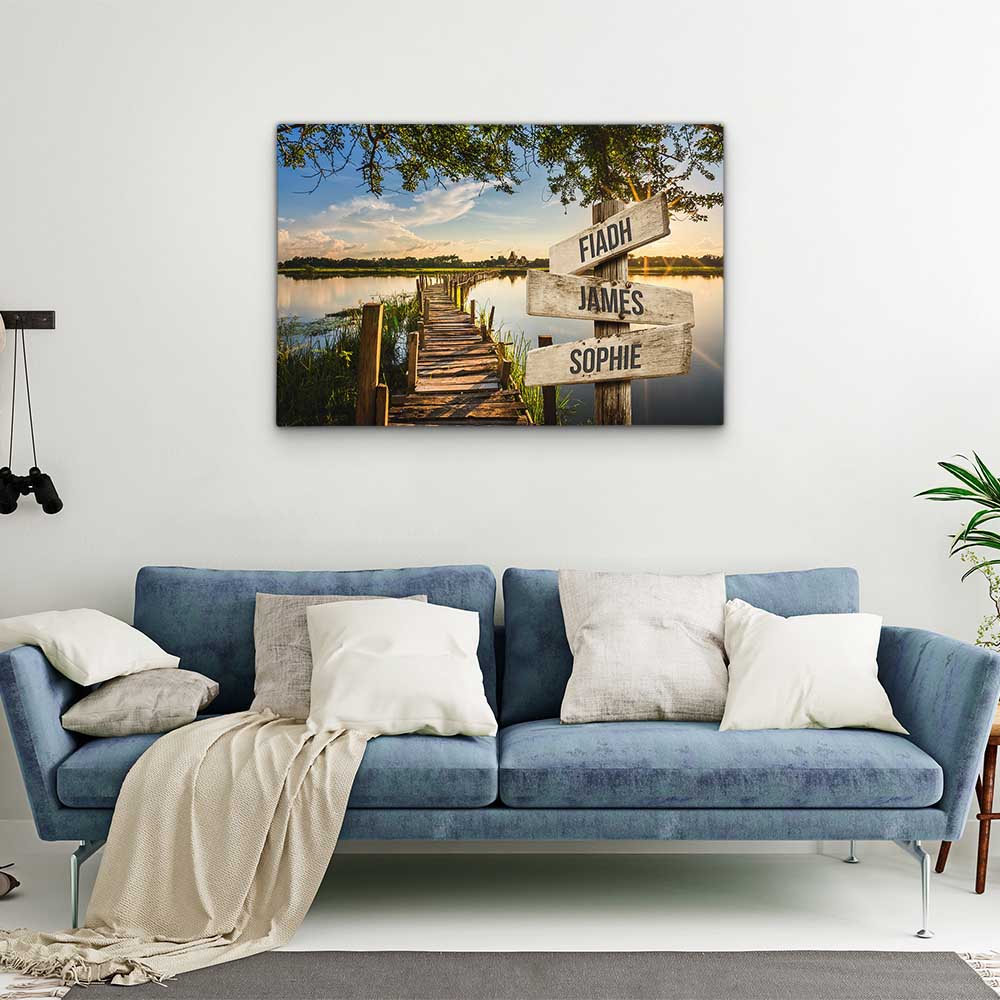 Personalised Canvas "Sun-Lake"