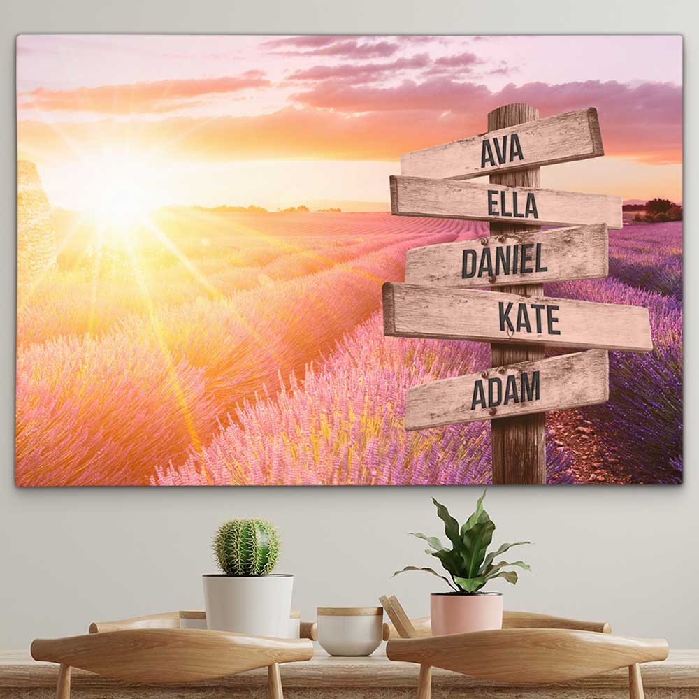 Personalised Canvas "Lavender"