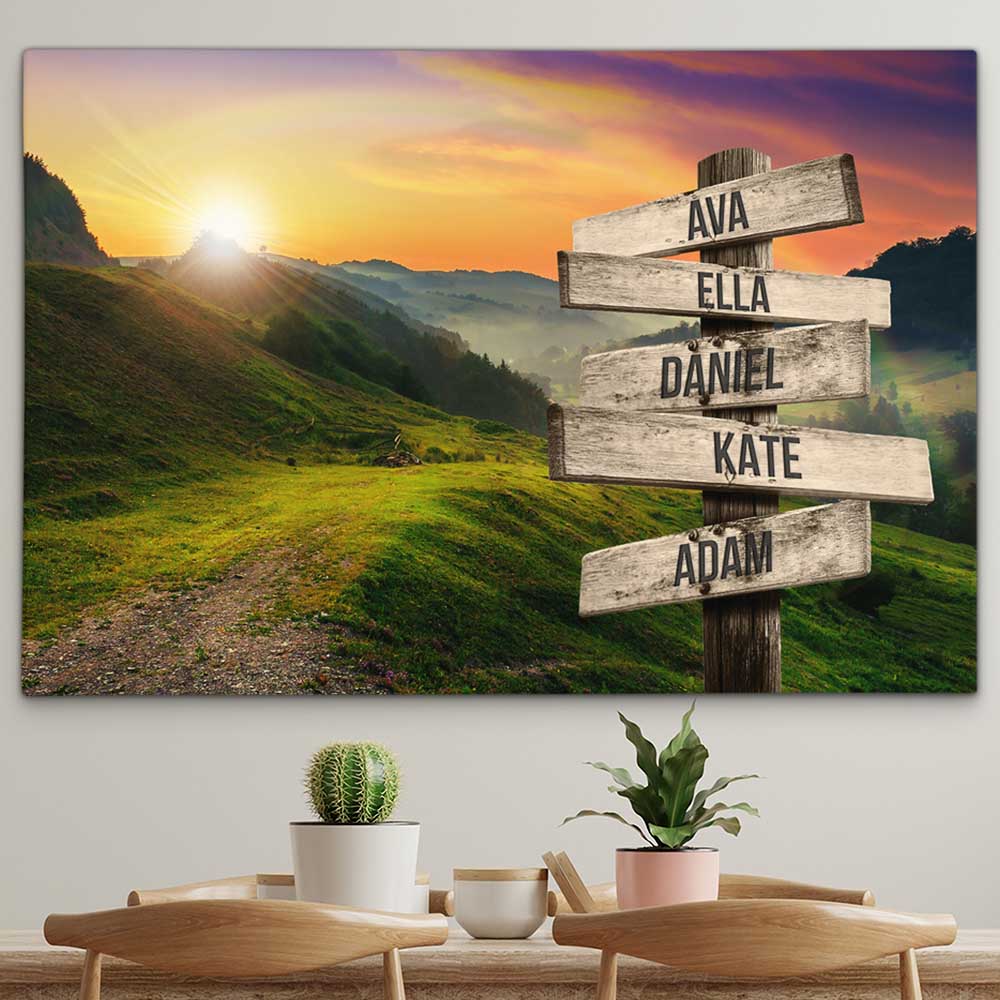 Personalised Canvas "Mountain Fog"