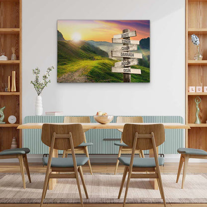 Personalised Canvas "Mountain Fog"