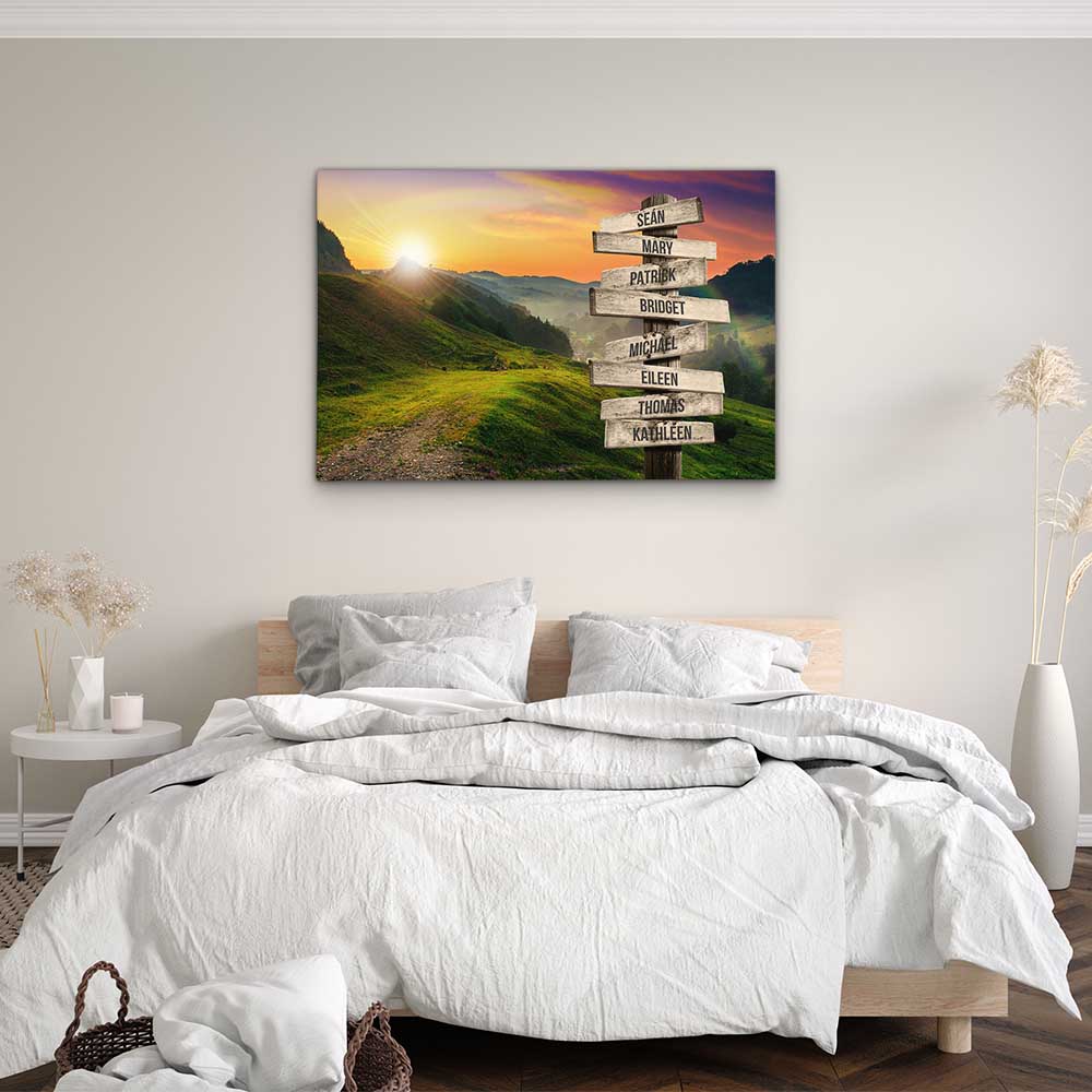 Personalised Canvas "Mountain Fog"