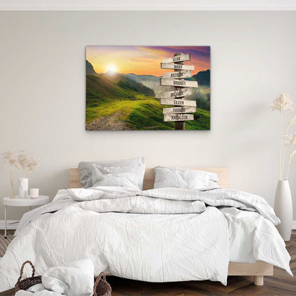 Personalised Canvas "Mountain Fog"