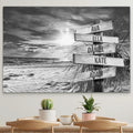 Personalised Canvas "Sea Breeze B/W"