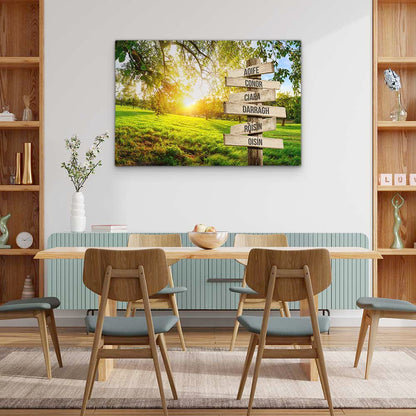 Personalised Canvas "Sunlight"