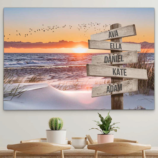 Personalised Canvas "Beach Sun"