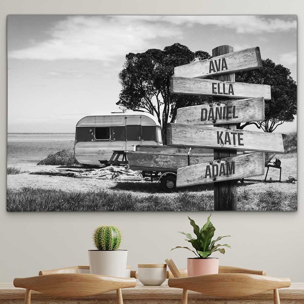 Personalised Canvas "Camping Days S/W"