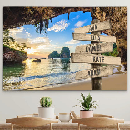 Personalised Canvas "Stone Bay"