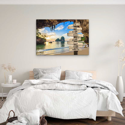 Personalised Canvas "Stone Bay"