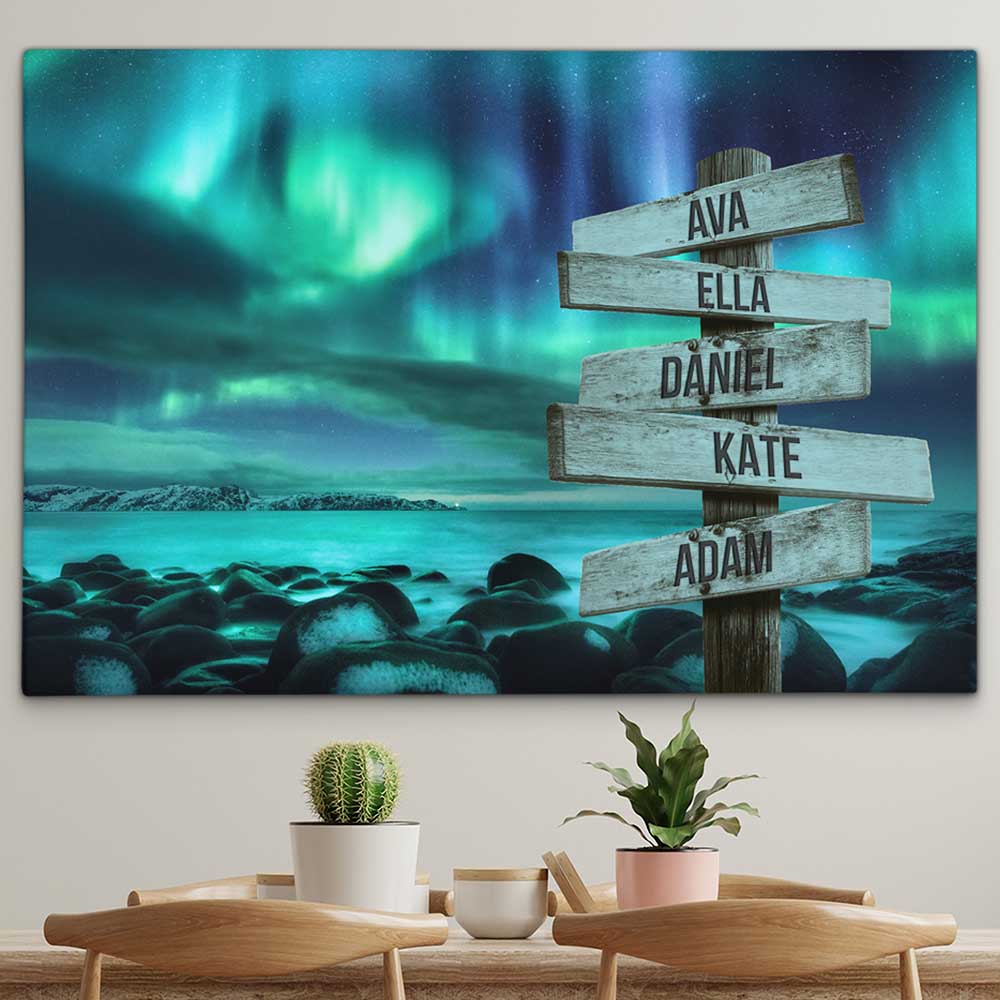 Personalised Canvas "Polar Night"