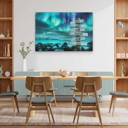 Personalised Canvas "Polar Night"