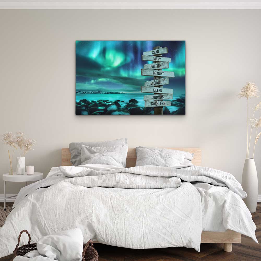 Personalised Canvas "Polar Night"