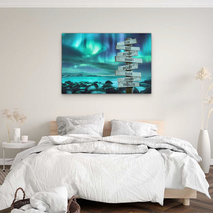 Personalised Canvas "Polar Night"