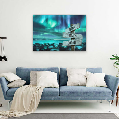 Personalised Canvas "Polar Night"