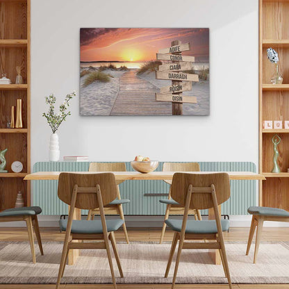 Personalised Canvas "Sunset"