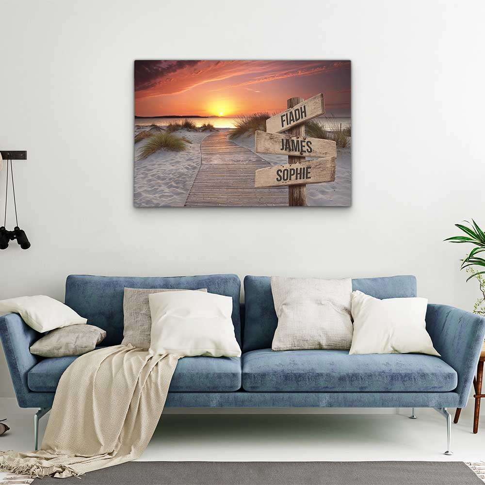 Personalised Canvas "Sunset"