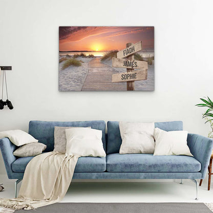 Personalised Canvas "Sunset"