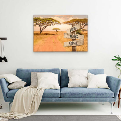 Personalised Canvas "Savannah"