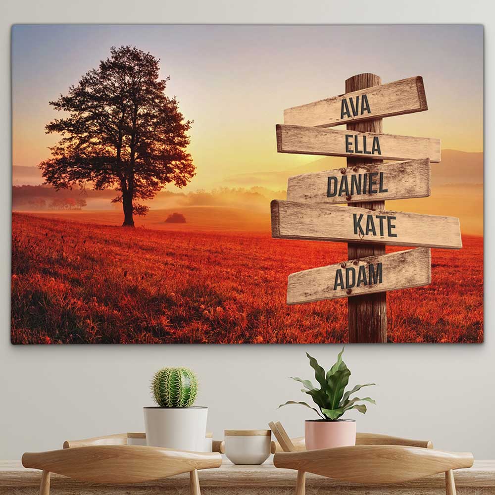 Personalised Canvas "Sunset"